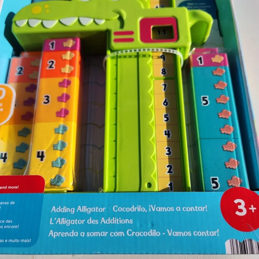 NEW Fisher-Price Alligator Counting Activity with 10 Stacking Blocks Preschool L
